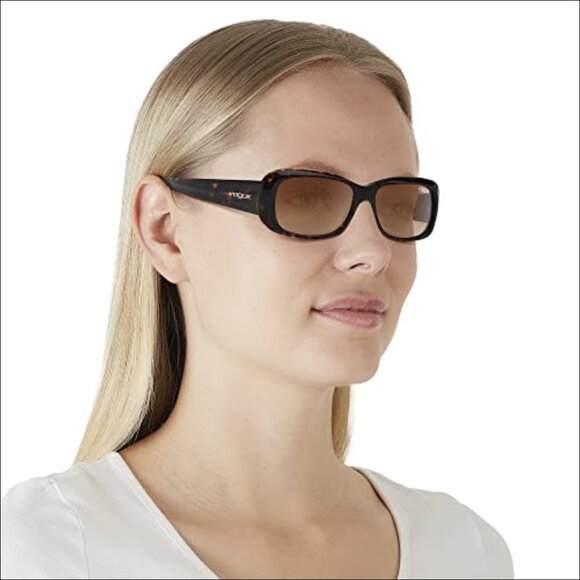 Rectangular Acetate Frame Sunglasses with 100% UV Protection main image 4